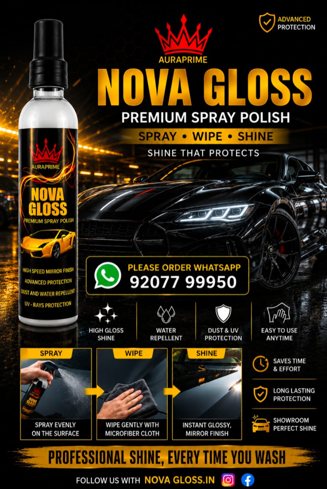 Nova Gloss Premium Spray Polish
